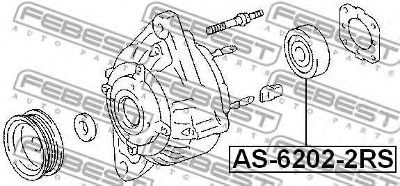 Подшипник шариковый FEBEST, AS62022RS