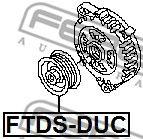 Шкив генератора FEBEST, FTDSDUC