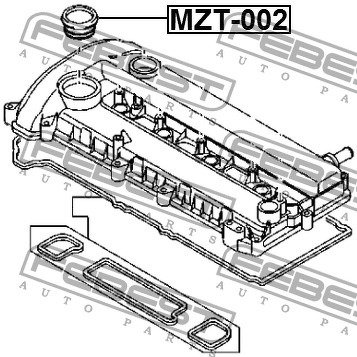 Прокладка крышки маслозаливной горловины NISSAN LAFESTA B35 2011-2018 FEBEST, MZT002