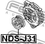 Шкив генератора FEBEST, NDSJ31