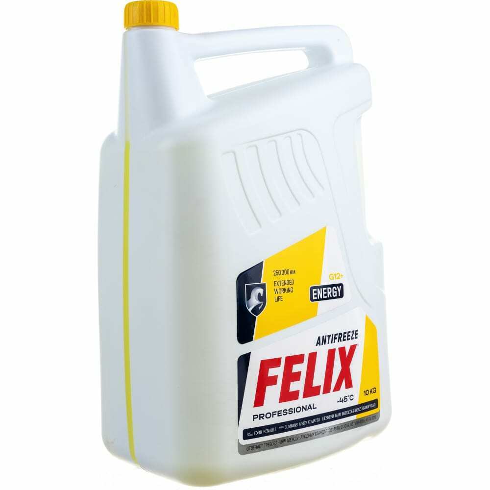 Антифриз felix energy -45 g-12(10 кг) желтый FELIX, 430206028