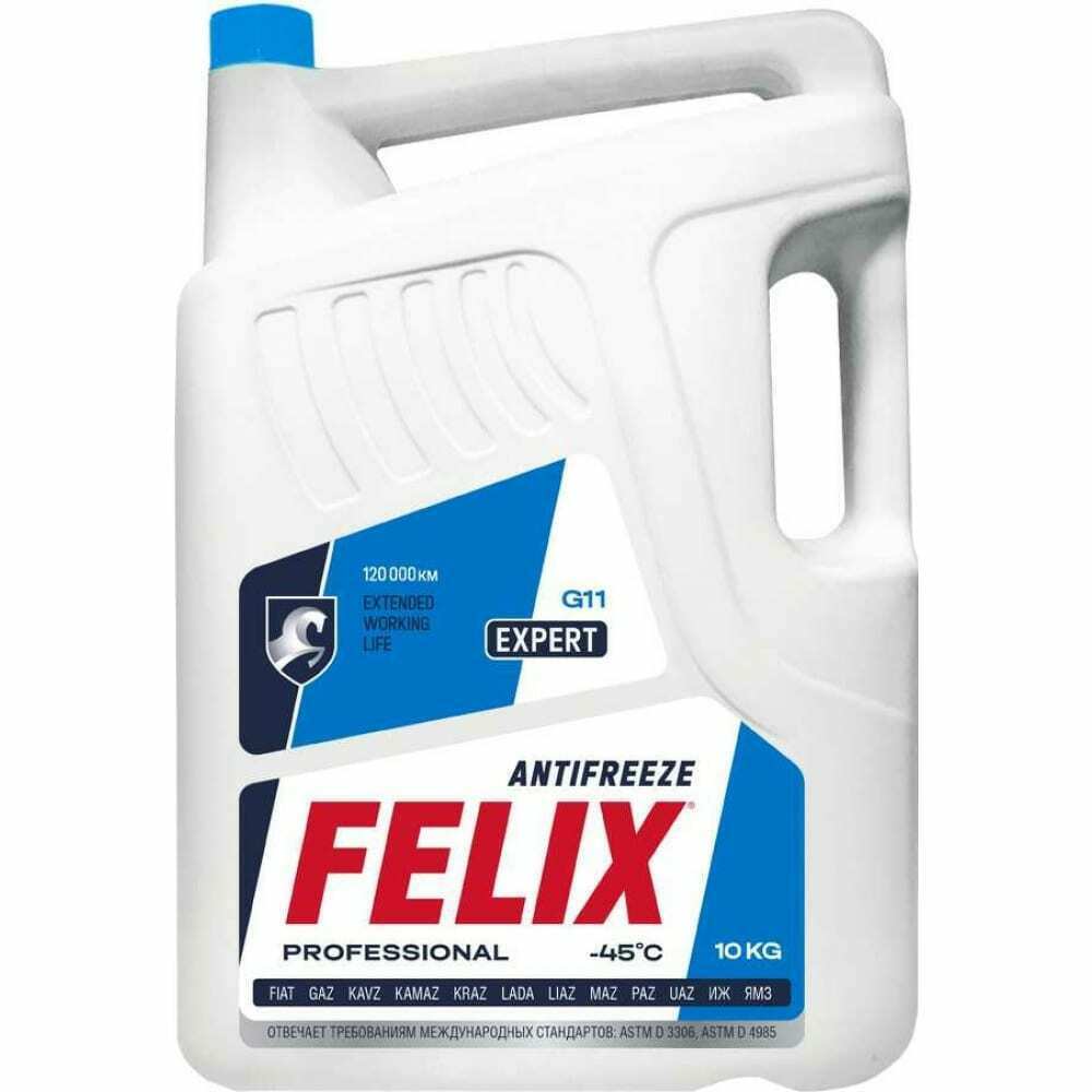 Жидкость охлаждающая felixАнтифриз expert g-11 (синий) 10кг FELIX, 430206059