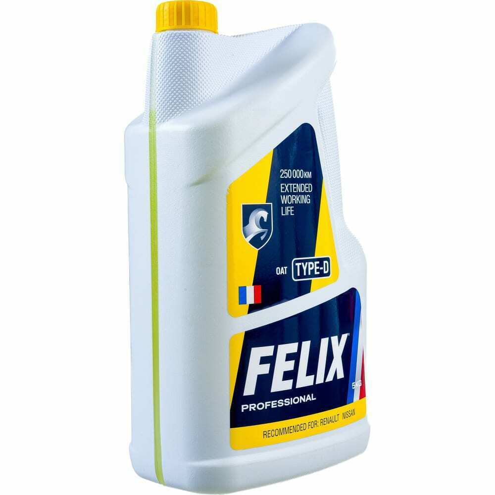 Антифриз felix type d g11 готовый -40c желтый 5 кг 430206333 FELIX, 430206333