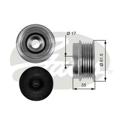 588008_Шкив коленвала AUDI A4, A6 GATES, OAP7033