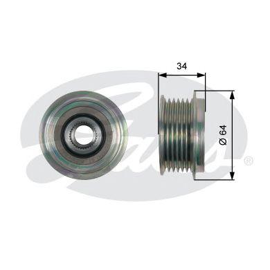 шкив генератора Ford GATES, OAP7167