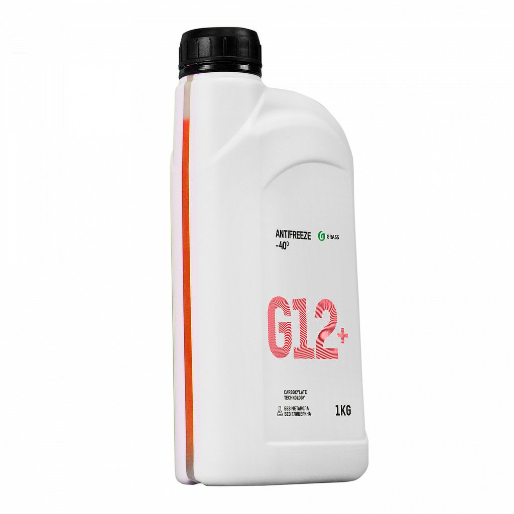 Антифриз! G12+ -40 готовый 1кг красный GRASS, 110331