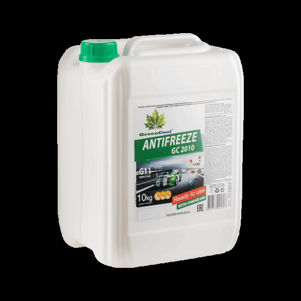 Антифриз GREENCOOL, зеленый, 10л, готовый, GC201010KG GREENCOOL, GC201010KG