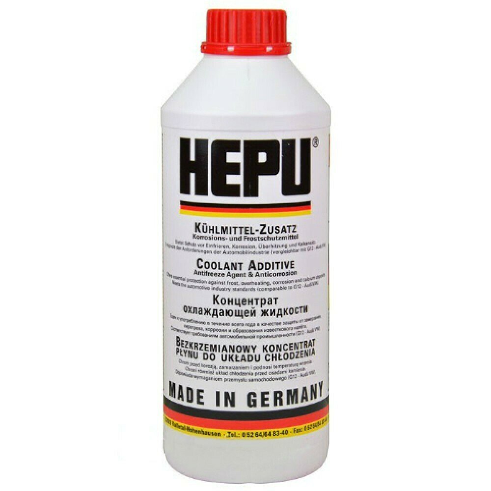 Антифриз HEPU RED G12 красный 1,5л. -Концентрат HEPU, STC50529