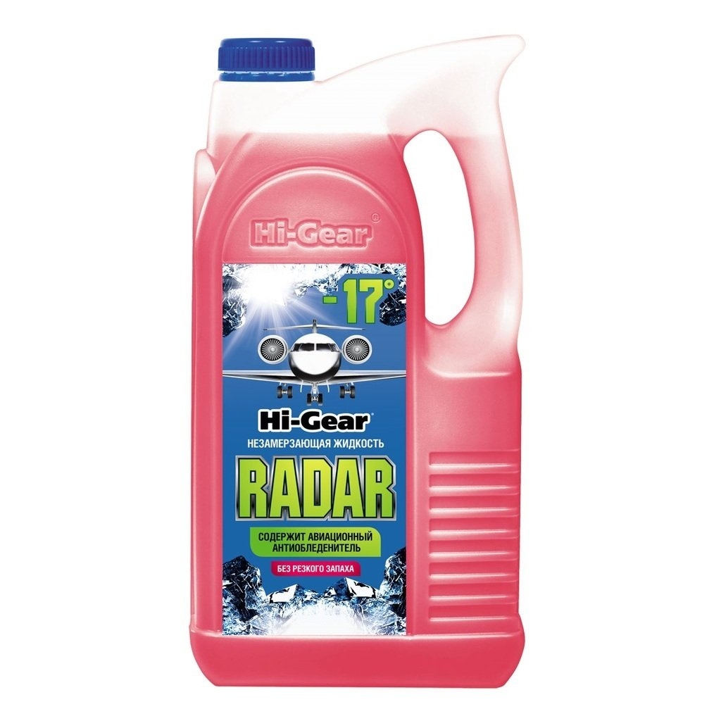 Жидкость cтеклоомывающая hi-gear radar -17°c, 4л HI-GEAR, HG5689N
