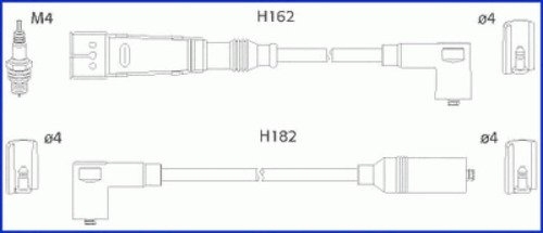 Комплект проводов HUCO, 134704