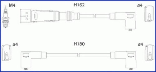 Комплект проводов HUCO, 134707