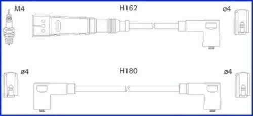 Комплект проводов HUCO, 134715