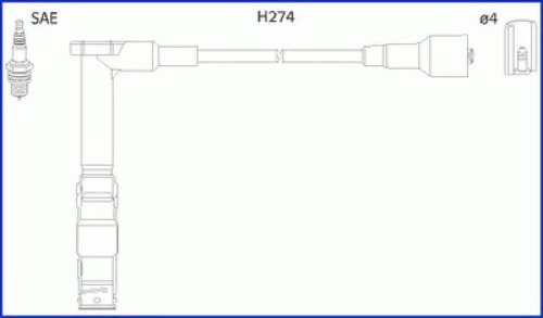Комплект проводов HUCO, 134775