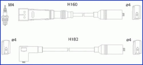 Комплект проводов HUCO, 134786