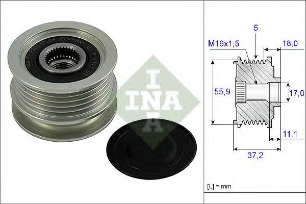 Шкив генератора INA, 535001810