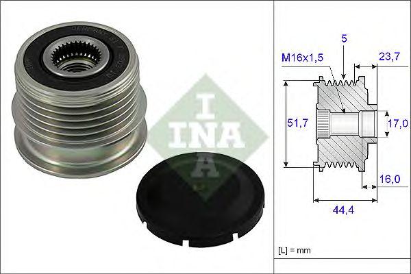 Шкив генератора INA, 535002010