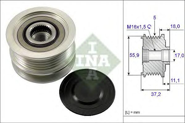 Шкив генератора INA, 535011310