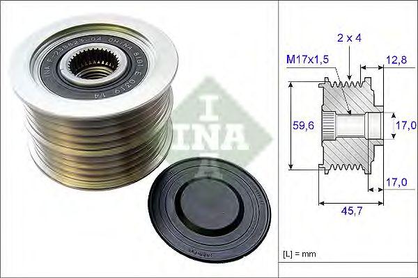 Шкив генератора INA, 535015010