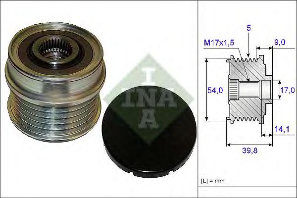 Шкив генератора INA, 535017110