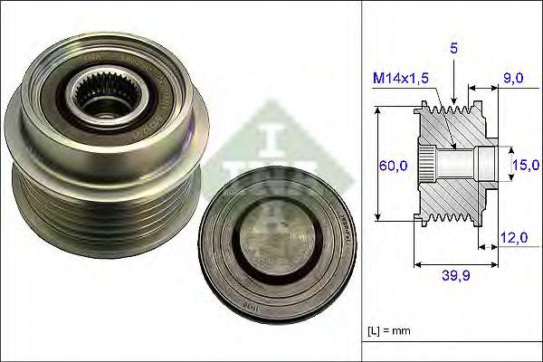 Шкив генератора INA, 535018010