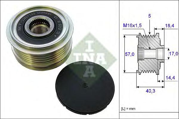 Шкив генератора INA, 535018710