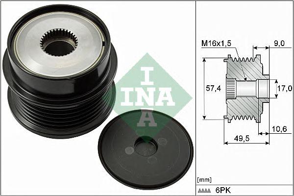 Шкив генератора INA, 535018910