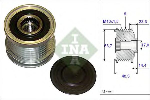 Шкив генератора INA, 535020410
