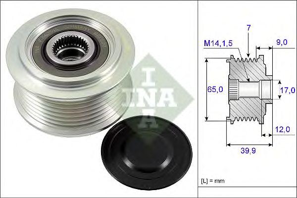 Шкив генератора INA, 535022910