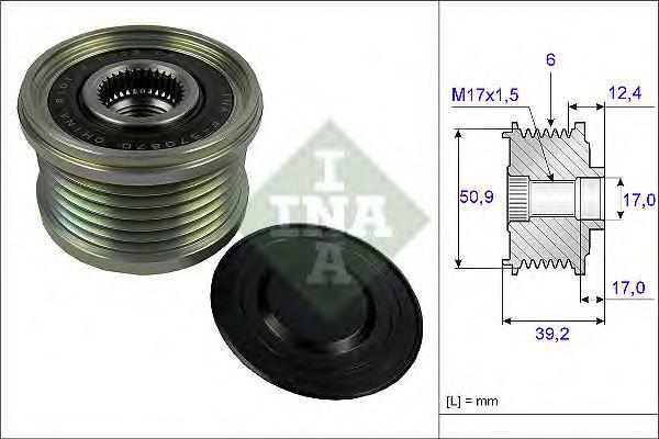 Шкив генератора INA, 535024710