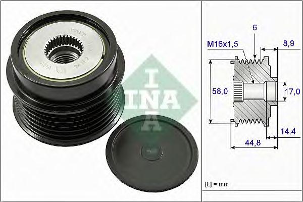 Шкив генератора INA, 535027110