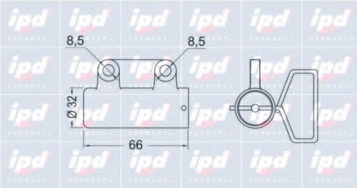 натяжитель ремня ГРМ Toyo IPD, 153471
