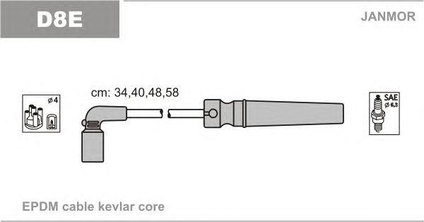 Комплект проводов JANMOR, D8E