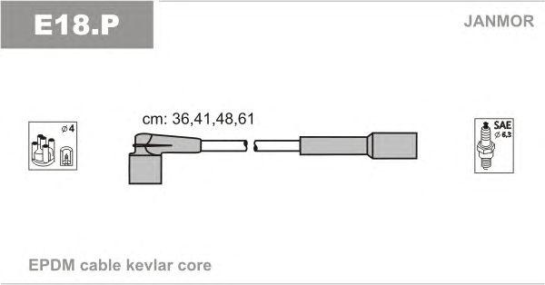 Комплект проводов зажигания JANMOR, E18P