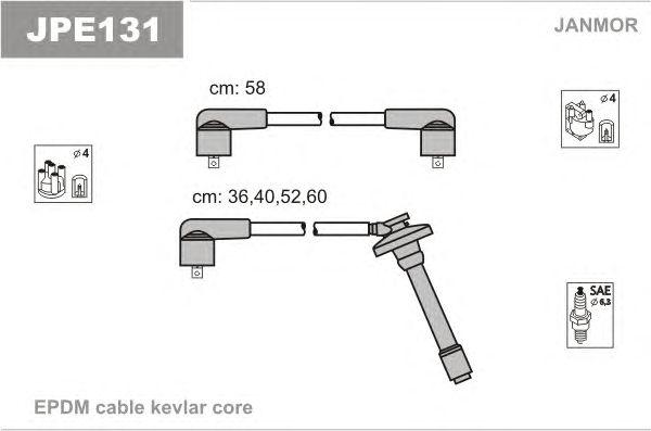Комплект проводов зажигания JANMOR, JPE131