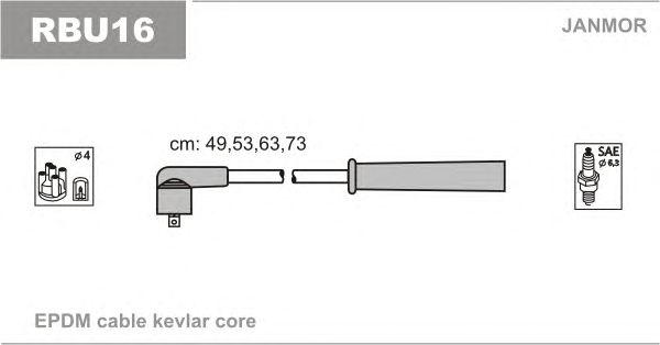 Комплект проводов JANMOR, RBU16