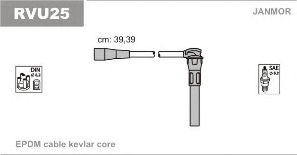 Комплект проводов зажигания JANMOR, RVU25