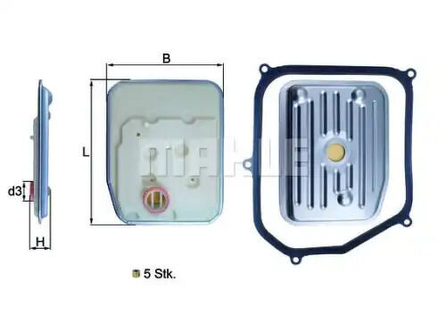 Фильтр АКПП KNECHTMAHLE, HX147KIT