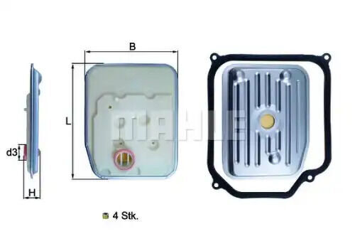 LT-1011 Фильтр АКПП LYNXauto KNECHTMAHLE, HX147KIT1