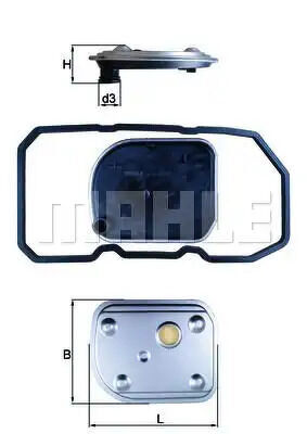 Фильтр CVT MERCEDES A-CLASS W169 04-12B-CLASS W245 05-12 KNECHTMAHLE, HX158D