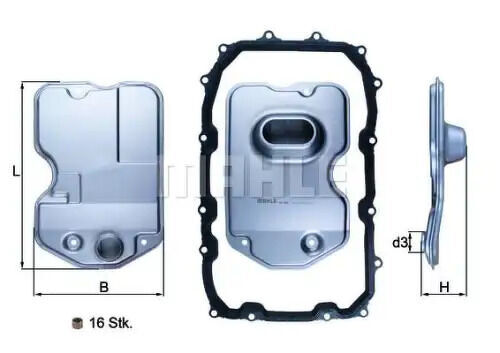 LT-1015 Фильтр АКПП LYNXauto KNECHTMAHLE, HX160KIT