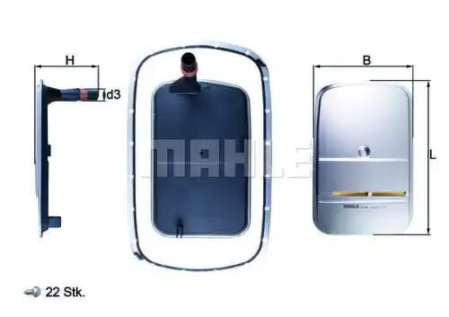 Комплект гидрофильтров, автоматическая коробка передач KNECHTMAHLE, HX165KIT