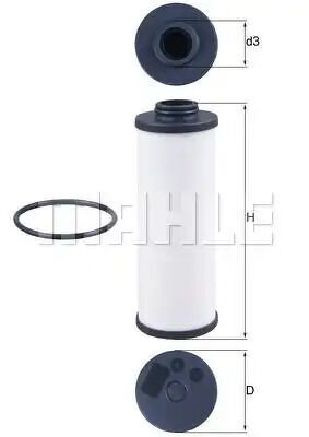 0B5325330A_СМЕННЫЙ ЭЛЕМЕНТ МАСЛЯНОГО ФИЛЬТРА PDK KNECHTMAHLE, HX186D