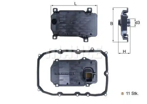 Фильтр масляный АКПП KNECHTMAHLE, HX187KIT