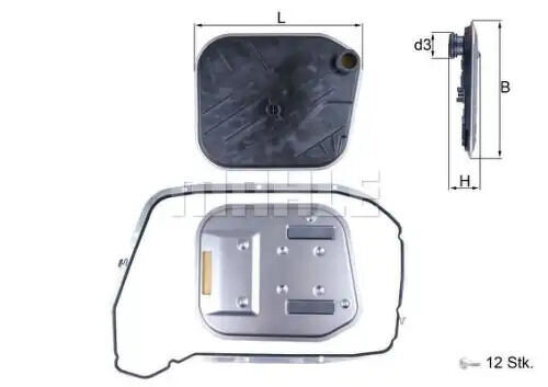 Фильтр масляный АКПП KNECHTMAHLE, HX189KIT