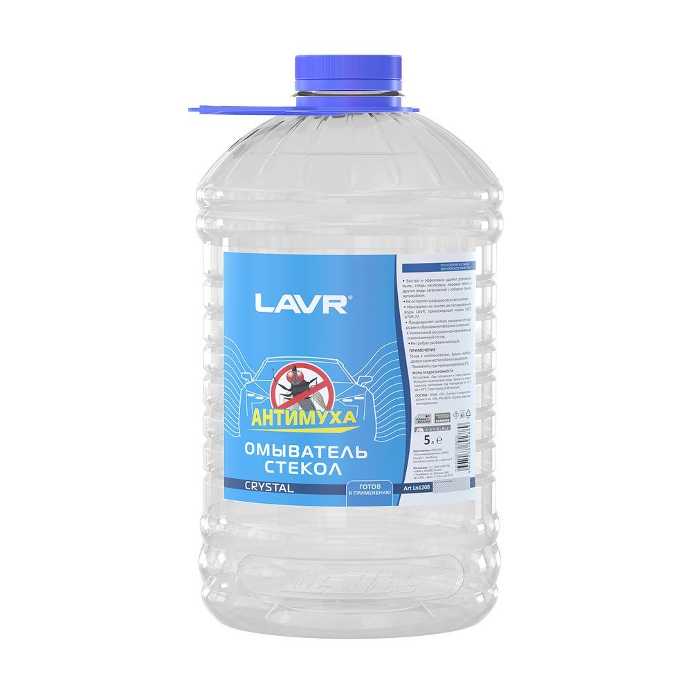 Омыватель стекол Антимуха Crystal, 5 л LAVR, LN1208