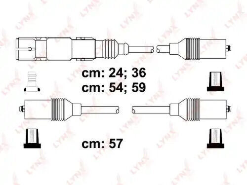Провода высоковольтные VW Golf III 1,6-2,0Vento 1,6-1,8Sharan 2,0,0 LINX, SPE8003