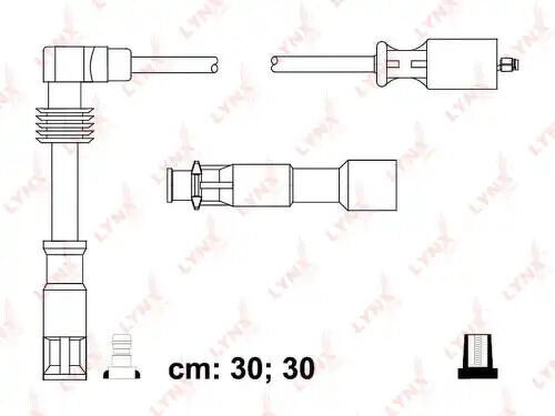 Провода высоковольтные AUDI A4 1,8 95-00, VW Passat 1,8 95-00 LINX, SPE8030