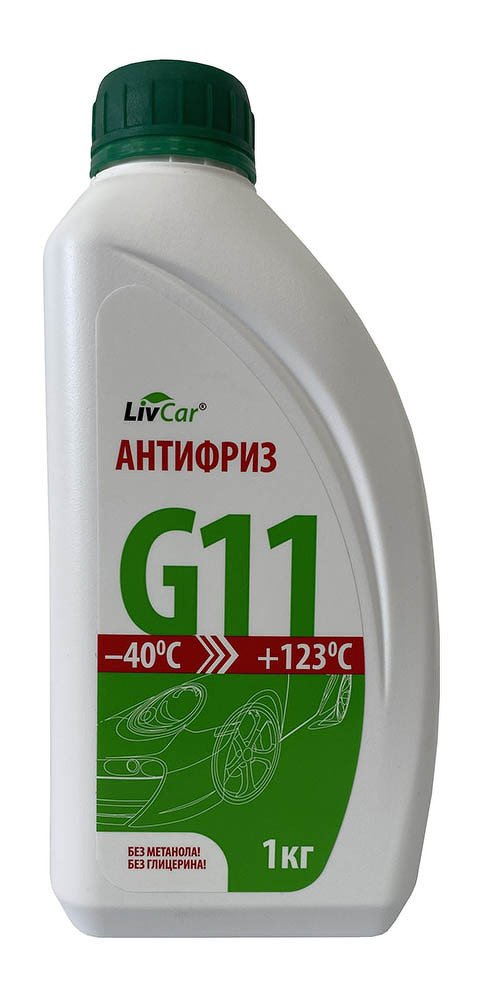 Антифриз LIVCAR G11 -40 зеленый (1л) LIVCAR, 1001LCA001G