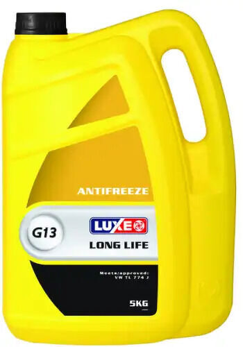 Антифриз LUXЕ G13 желтый 5кг (4шт) LUXE, 698