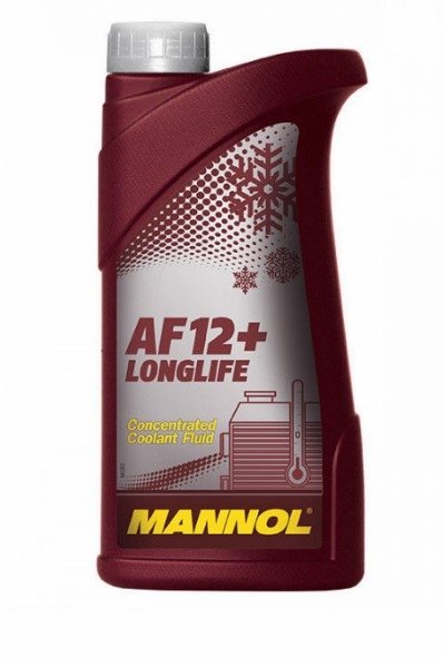 Антифриз КРАСНЫЙ MANNOL ANTIFREEZE AF 12 +(-40) LONGLIFE 1Л (1,08 КГ) MANNOL, 97037